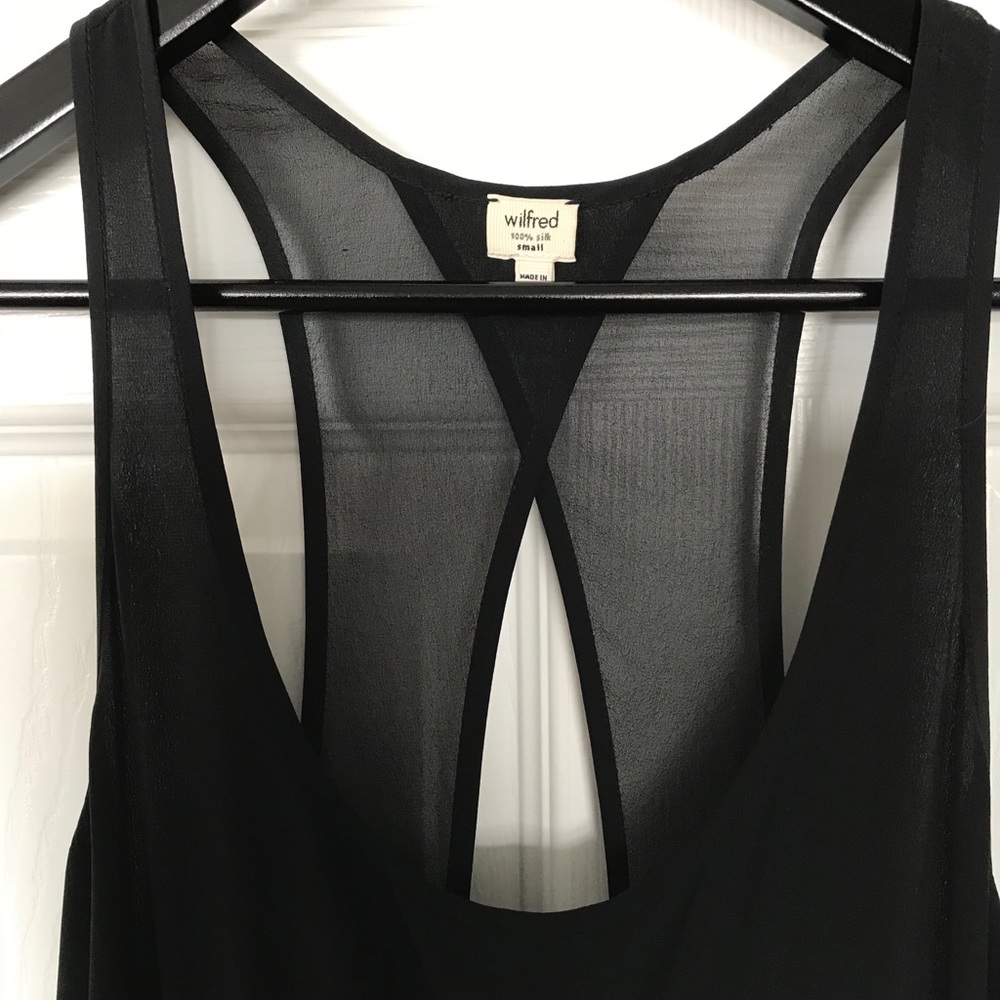 Aritzia Wilfred 100% Silk Dress- Black- Size S - Picture 4 of 8